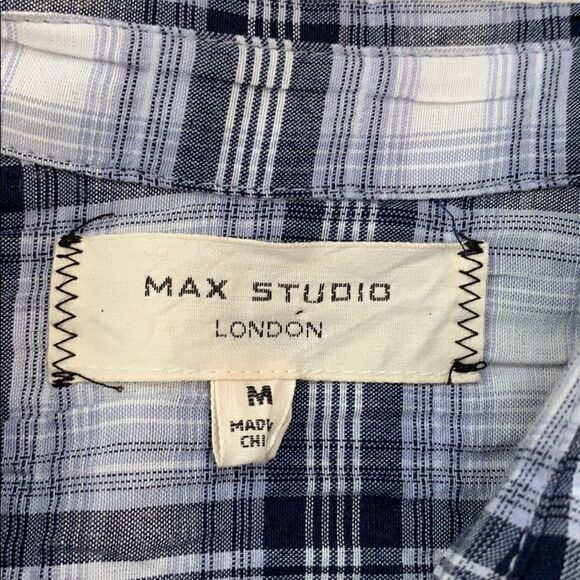Women’s Max Studio plaid button down size Med NWOT - Picture 5 of 7